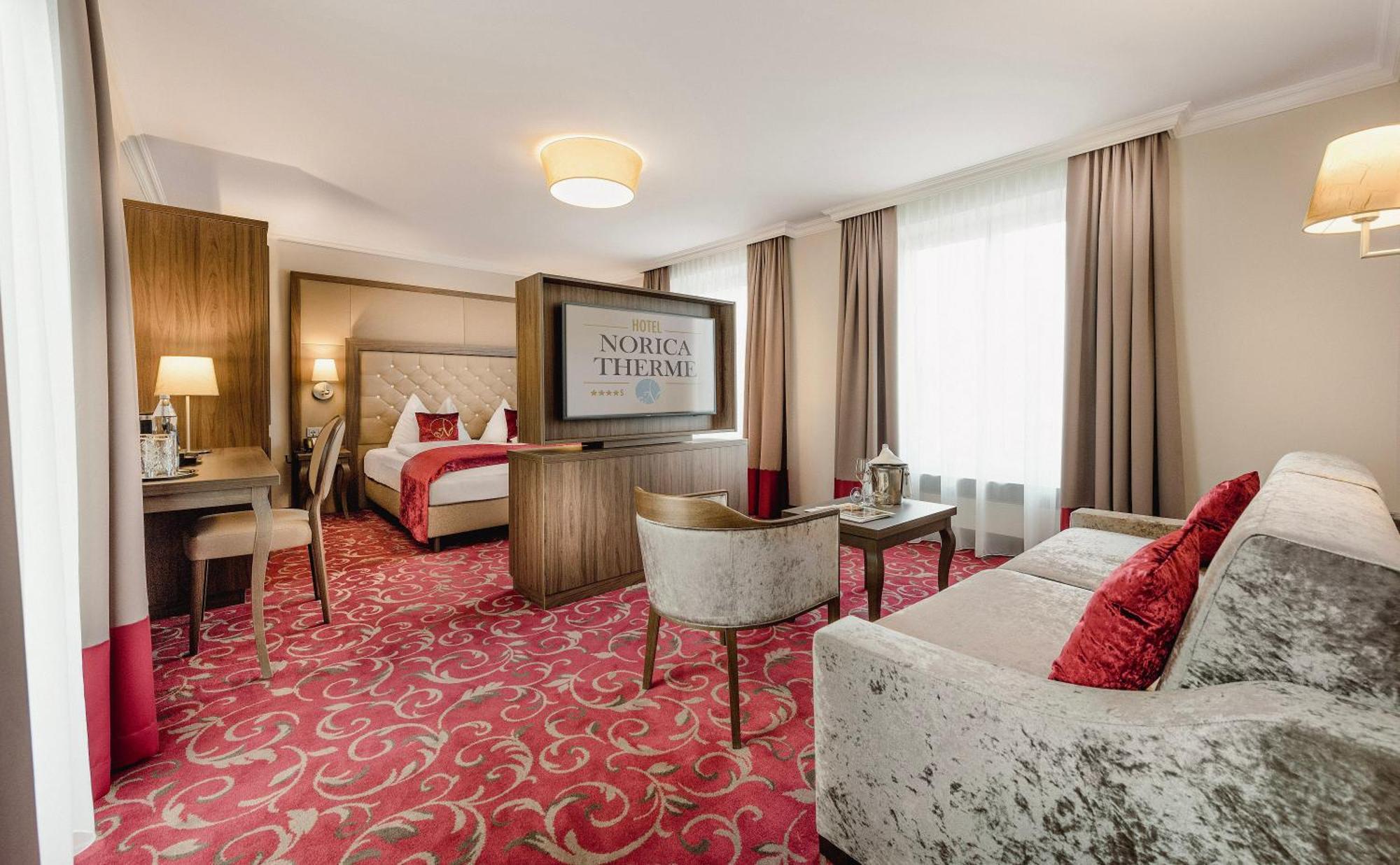 Hotel Norica - Thermenhotels Gastein Mit Dem Bademantel Direkt In Die Therme باد هوفغاستين المظهر الخارجي الصورة